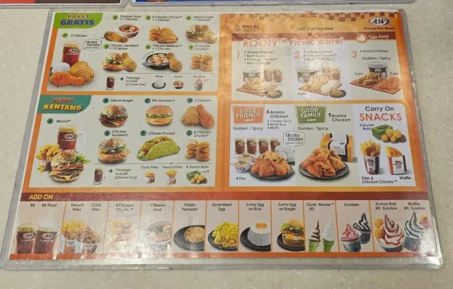 menu aw restoran
