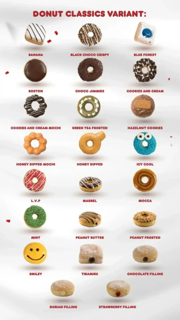 menu dunkin donuts