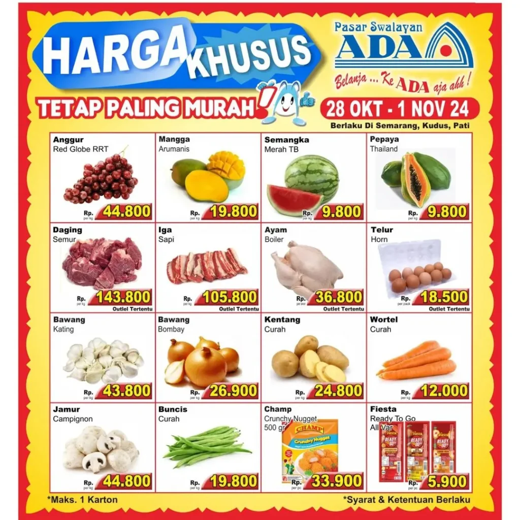 promo ada swalayan weekday