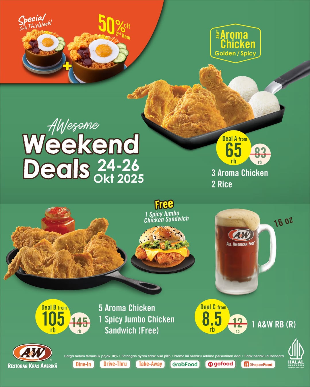 promo aw weekend