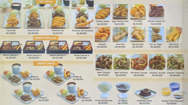 menu hokben