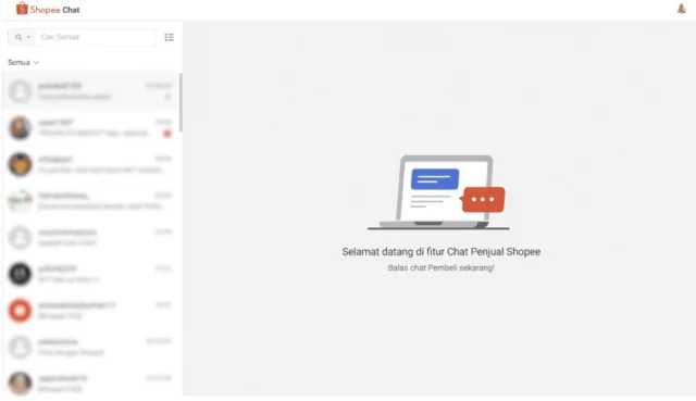 sistem chat shopee
