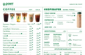 menu point coffe
