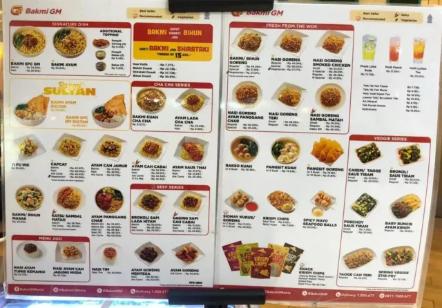 menu bakmi gm
