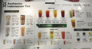 menu es teh indonesia