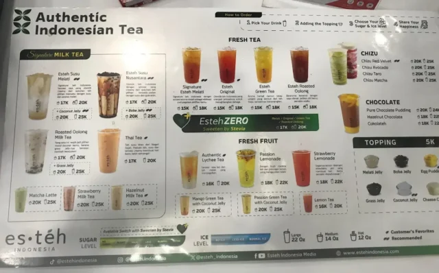 menu es teh indonesia