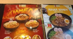 menu gokana ramen