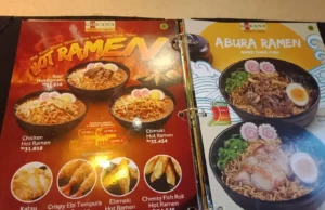 menu gokana ramen