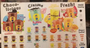 menu hop hop bubble drink