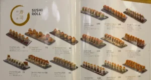 menu sushi hiro