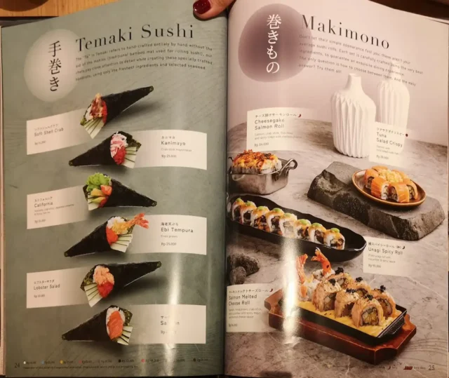 menu sushi tei