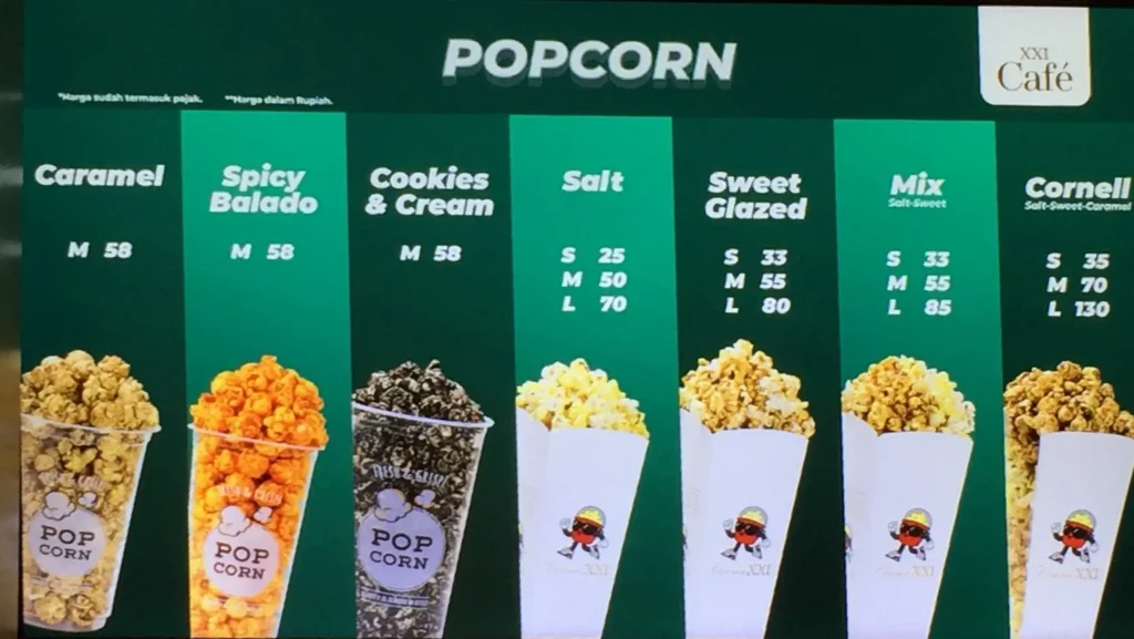 Menu XXI Cafe 2026 dan Harganya Terbaru [Lengkap]