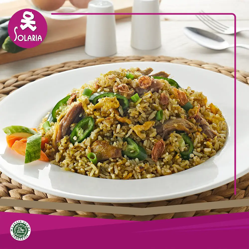 nasi goreng bebek cabe ijo solaria