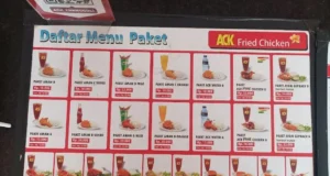 menu ack fried chicken