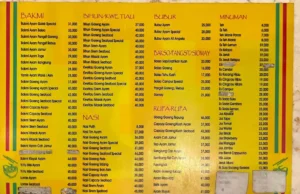menu bakmi golek