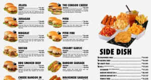 menu burger bangor