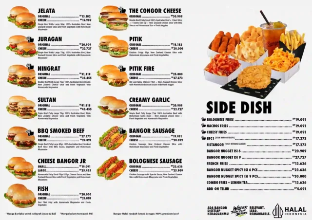 menu burger bangor terbaru menu burger bangor