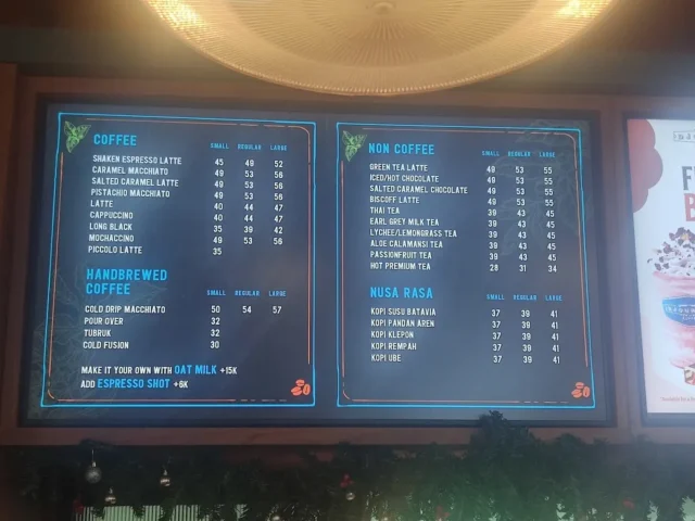 menu djournal coffee