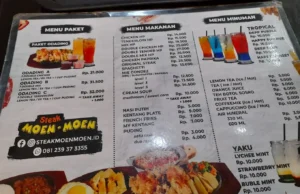 menu steak moen moen