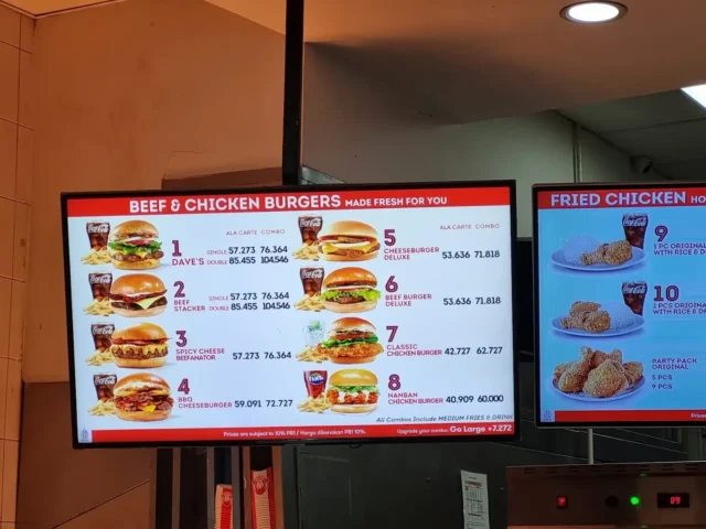 menu wendy's