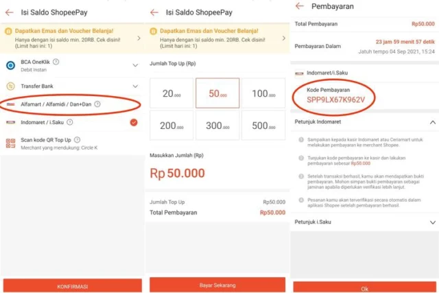 isi saldo shopeepay