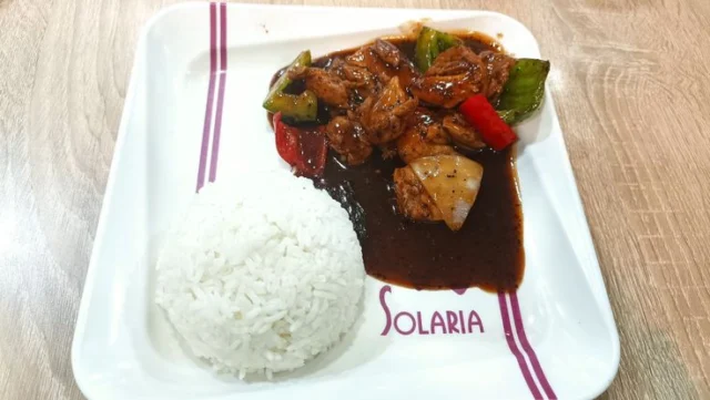nasi ayam lada hitam solaria