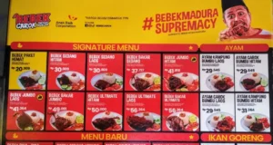 menu bebek carok
