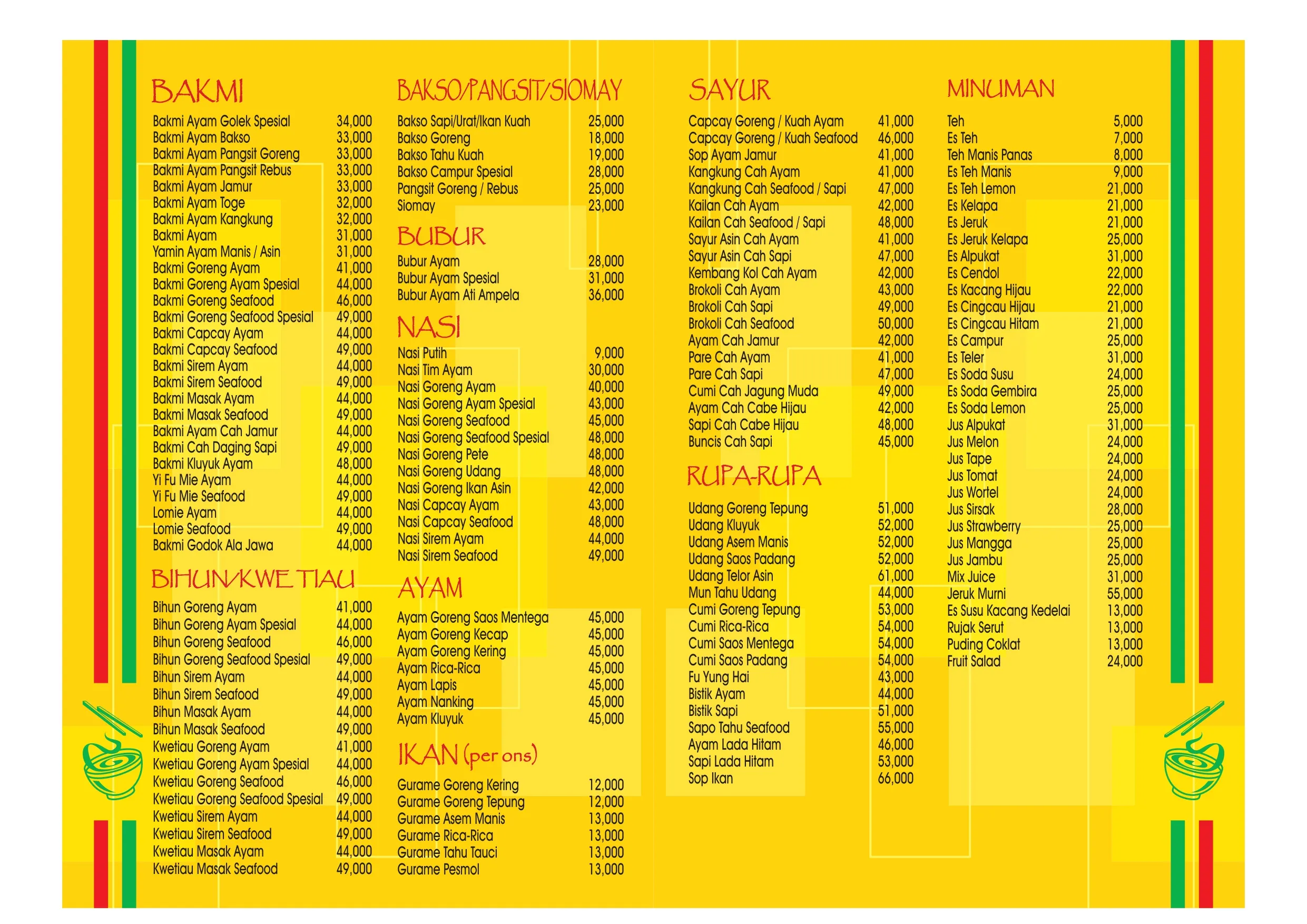 menu bakmi golek 2026 - 1