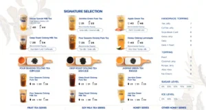 menu teazzi