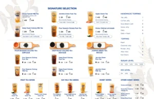 menu teazzi