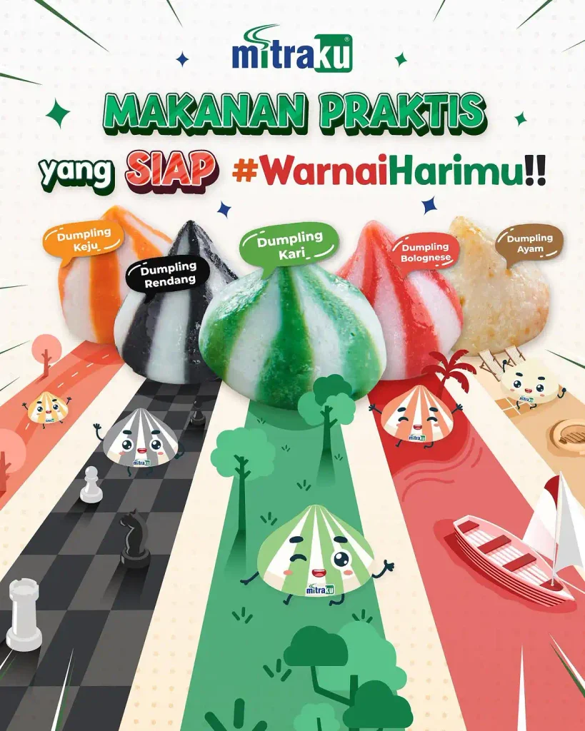 rasa dumpling warna warni