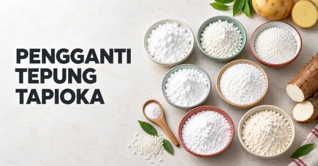 Cari pengganti tepung tapioka? Temukan 7 alternatif terbaik beserta takaran dan kegunaannya untuk saus, gorengan, kue, cilok, dan pempek.